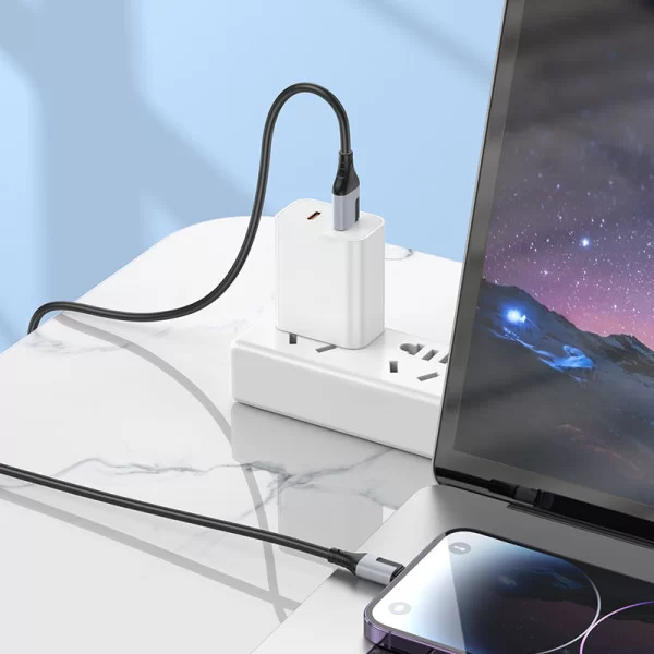 Cablu Borofone BX101 Creator charging data cable iP (1m) [Black]